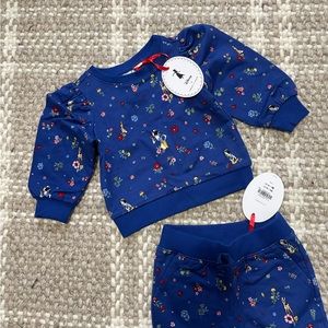 Janie & Jack Disney Snow White sweatshirt and Sweatpants